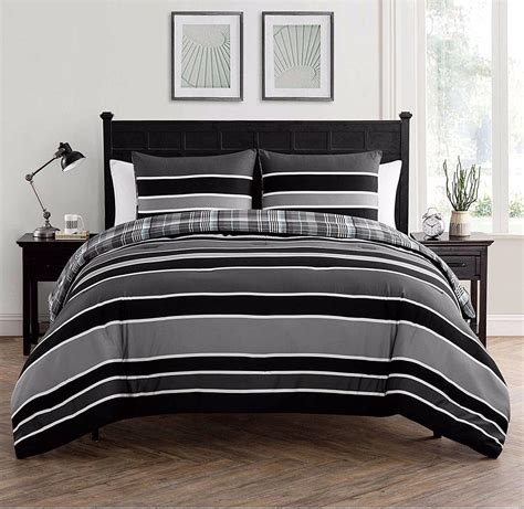 black gray and white comforter sets|black and white full comforter.